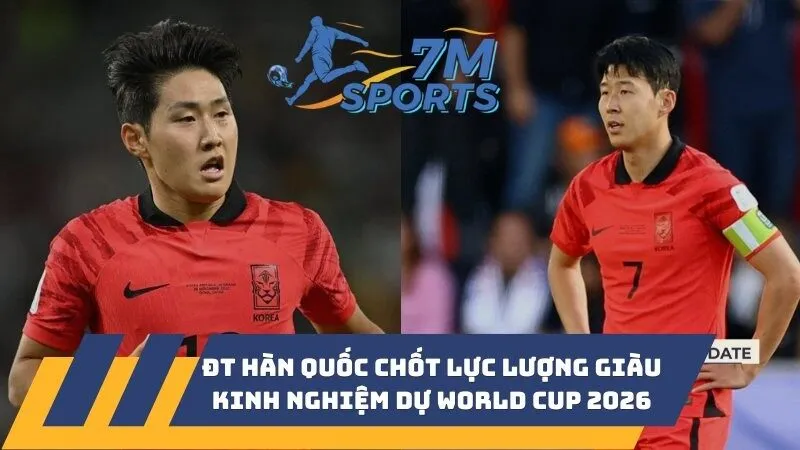ĐT Hàn Quốc chốt lực lượng giàu kinh nghiệm dự World Cup 2026